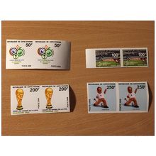 Côte d´Ivoire IMPERF ND 2006 FIFA Coupe du Monde WM Football Allemagne paire
