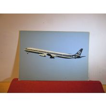 OVERSEAS NATIONAL AIRWAYS DC8 aeroplane unused postcard by E T W Dennis =