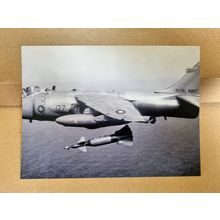 British Harrier Military Aircraft, Old Photo Image, New Print, Vintage Photo