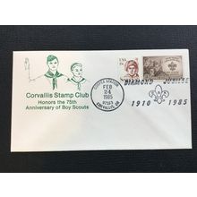 ICOLLECTZONE US Boy Scout Corvallis Cover Jubilee 75th Anniversary (F400)