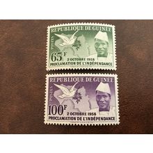 ICOLLECTZONE Guinea 173-174 VF NH.
