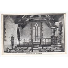 St Saviour's Church Interior Stydd Postcard Ribchester Lancashire
