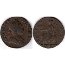 Great Britain. George III. Evasion Halfpenny 1773. dy22875
