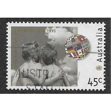 AUS 1995 45c '50TH ANN OF UNITED NATIONS' FINE USED (EBID60-057)