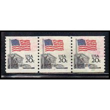Used 1895 20c U.S. Flag Fine PNC 2/3 PA2212