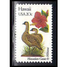 1963A 20c Birds/Flowers of Hawaii Fine MNH Dry Gum V2901