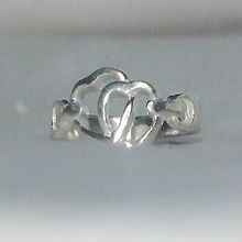 Sterling Silver 925 Double Heart Ring