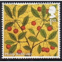 GB 2011 150th Anniversary of Morris & Company - "Cherries", Philip Webb 1st Used