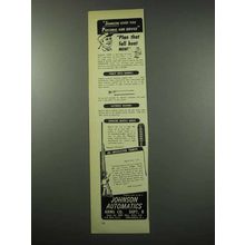 1951 Johnson Automatics Arms Ad - Plan That Fall Hunt