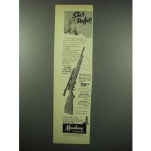 1954 Mossberg Model 142K Rifle Ad - She's Perfect