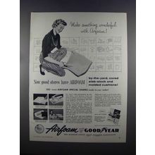 1955 Goodyear Airfoam Cushions Ad - Something Wonderful