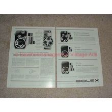 1959 Bolex D-8L, B-8L, C-8SL, B-8SL Movie Camera Ad!!