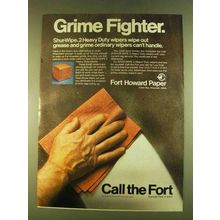 1980 Fort Howard Paper Ad - Grime Fighter