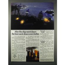 1980 Double Diamond Burton Export Ale Ad - Ship Down