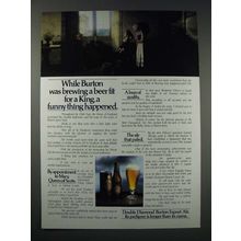 1980 Double Diamond Burton Export Ale Ad - Fit for King
