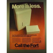 1980 Fort Howard Paper Ad - More is Less