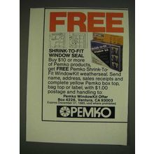 1985 Pemko Shrink-to-fit Window Kit Ad