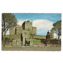 CASTLE RUSHEN, CASTLETOWN, ISLE OF MAN used vintage postcard.1964 postmark /