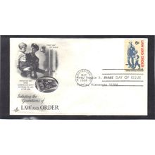FDC Art Craft 1343 6c Law and Order (Cachet-Typed/A) CV40686