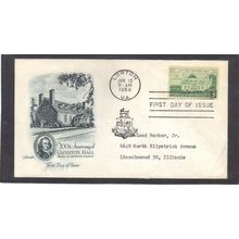 FDC Artmaster 1108 3c Gunston Hall (Cachet-Typed/A) CV42214