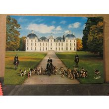 HUNTING HOUNDS, CHEVERNY, FRANCE unused postcard