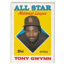 1988 Topps Tony Gwynn baseball card #402 – HOF- Padres All Star