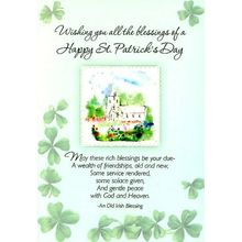 Wishing You All The Blessings - Saint Patrick's Day Greeting Card - 24980