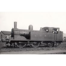 LSWR Class 0-4-4T Lecos William Adams Train Old Photo