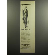1952 Abercrombie & Fitch Pure Silk Suit Ad - Silk Does It