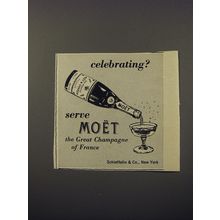 1953 Moet Champagne Advertisement - Celebrating?