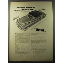 1953 Buick Cars Ad - When you want to go you want Dynaflow
