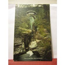 DEVIL'S BRIDGE, Aberystwyth unused antique postcard E T W Dennis /
