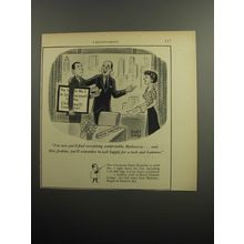 1957 The Cincinnati Daily Enquirer Ad - Robert Day Cartoon- Find Comfortable