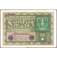 1919 Germany Banknote 50 Mark Reihe 1