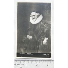 vintage postcard A Portrait, Rermbrandt, Warwick Castle Collection