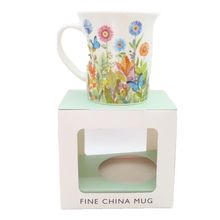 Butterfly & Flowers Mug Fine China Mug 9 CM Ceramic Dishwasher & Microwave Safe