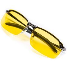 Night Driving Glasses anti Glare Polarized with Stylish Case - Night Vision/ Tac