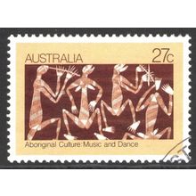 AUSTRALIA 1982: ABORIGINAL CULTURE - MUSIC & DANCE - 27c USED (G7)