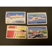 ICOLLECTZONE Mauritius 440-443 VF LH Aviation