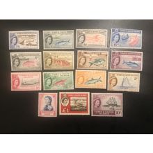 ICOLLECTZONE Turks and Caicos 121-138 VF mostly NH , 138 hinged
