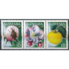 Fruits: Strip - Slovenia 2000 - MNH - MiNr 302/4