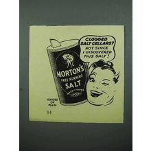 1940 Morton's Iodized Salt Ad - Clogged Salt Cellars?