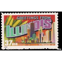 3708 37c Illinois Fine MNH V2782