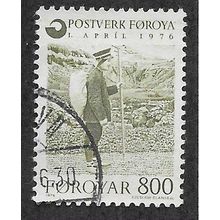 FAR 1976 800o 'INAUGURATION OF FAROESE POST OFFICE' FINE USED (EBID74-933)