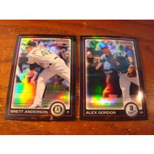 2010 Bowman Chrome 2-Cards, Refractors, #'s 84/159, GORDON/ANDERSON