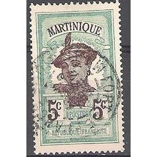 Martinique 1908 Michel 59 O Cote (2004) 0.50 € Femme locale Cachet rond