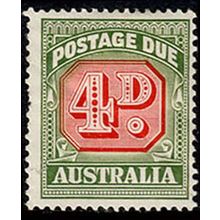 Australia 1958 Postage Due 4D MNG Stamp No wmk