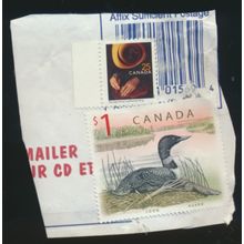 Canada Stamp Scott #1687, Used, On Piece of Mailer