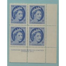 Canada Stamp Scott #341, Mint Never Hinged, Block of 4
