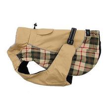 Alpine All-Weather Dog Coat - Beige Plaid 5X-Large